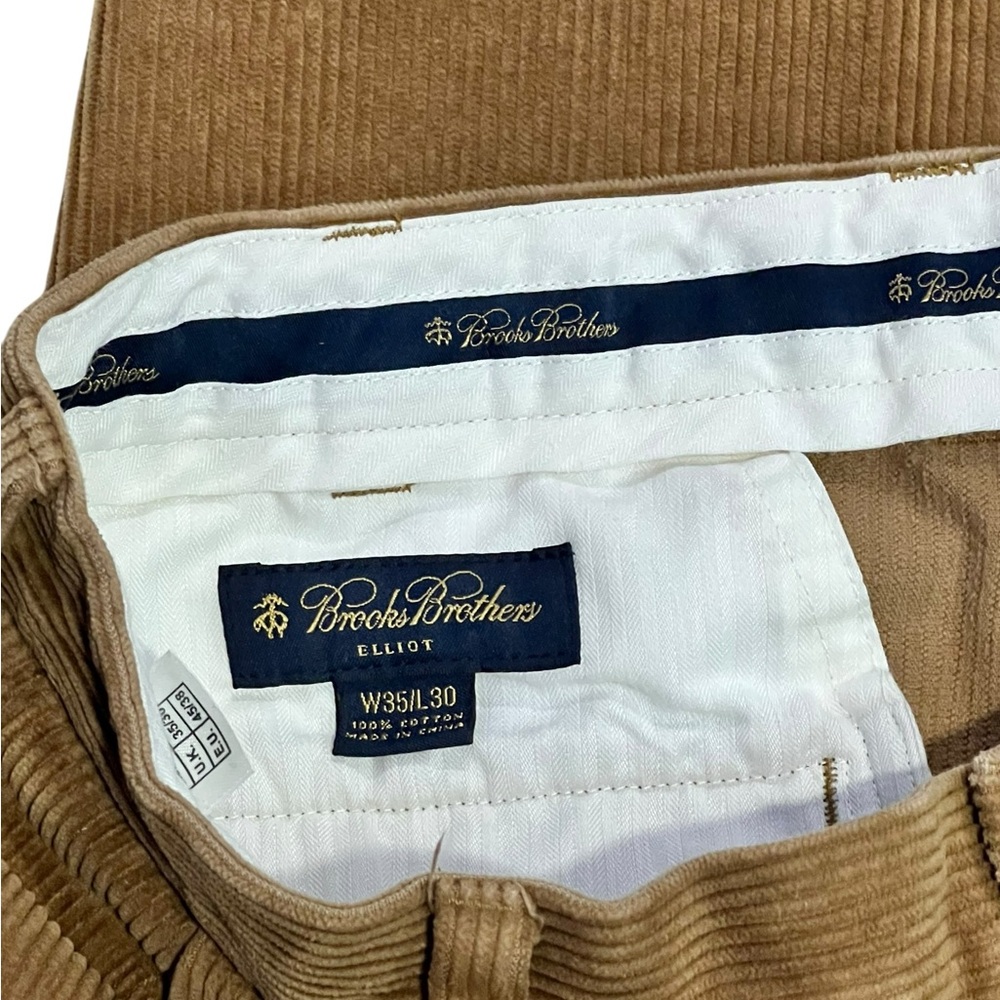 Brooks Brothers Elliott Corduroy Pants Men’s 35x30 Brown Classic Fit